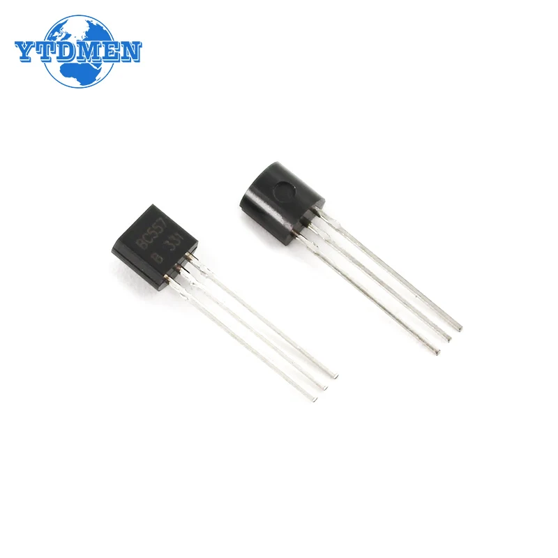 50PCS BC547 + BC557 TO-92 IC ทรานซิสเตอร์แต่ละ25Pcs BC547B BC557B NPN PNP Power Triode ทรานซิสเตอร์,ชิ้นส่วนอิเล็กทรอนิกส์