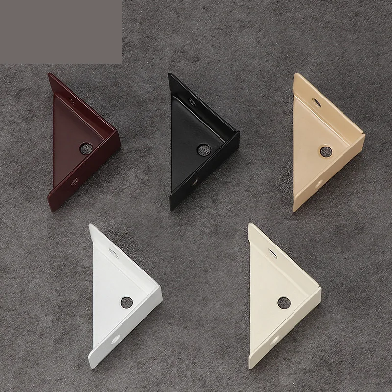 Thickened Three-Sided Angle Code 90 Degree Right Angle Bracket Iron Cabinet Hanging Code Layer Board Strengthening Hardware Acce
