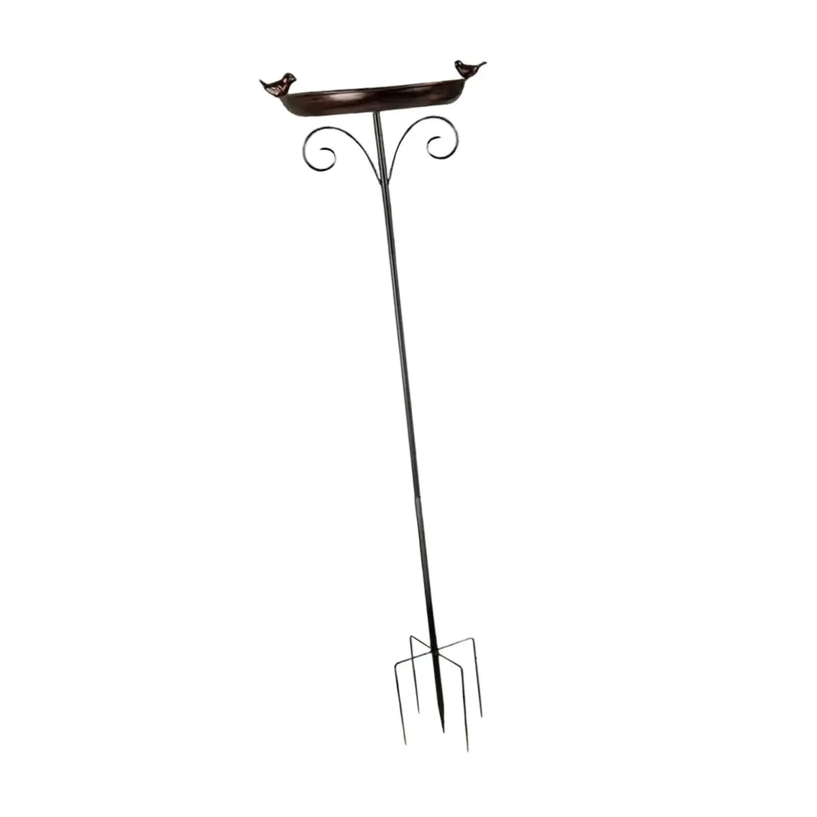 Metal Bird Bath Bird Feeder Tray Birdfeeder Decorative Weather Resistant Vintage Design Garden Birdbath for Outdoor Backyard