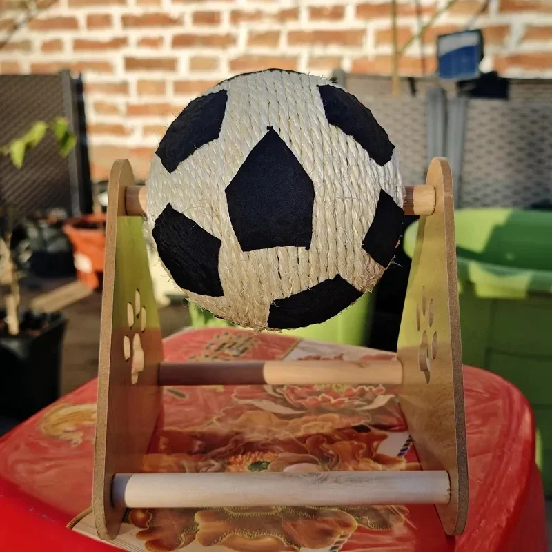 Cat Scratch Ball Roller Soccer Board Sisal Dog Toy To Relieve Boredom Pet Scratch Products Wear-resistant view 2