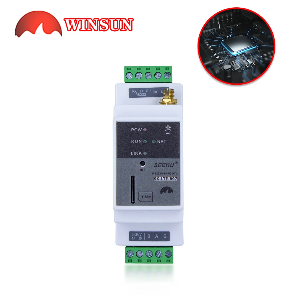 IoT Remote control 4G Ethernet Wifi MODBUS TCP UDP protocol cloud platform supported rtu rs485