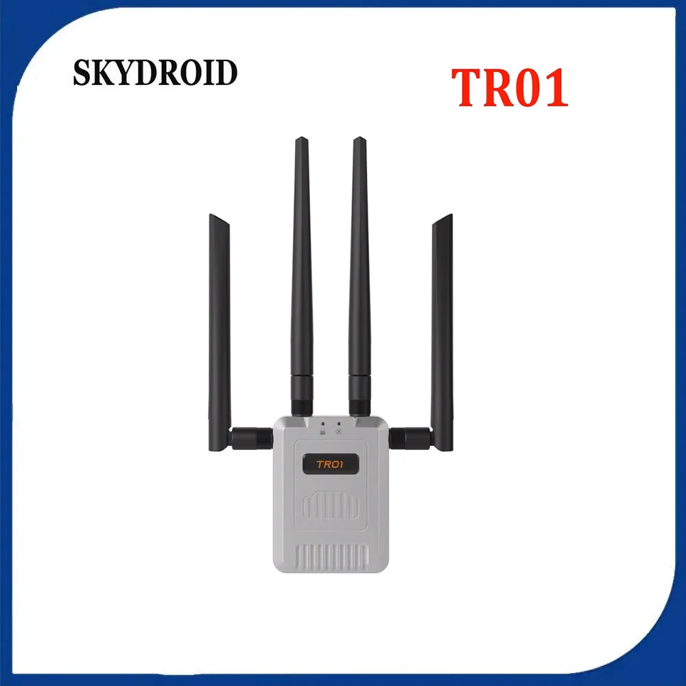 

SKYDROID TR01 Двухдиапазонный повторитель 2,4G/5,8G Двухчастотный диапазон 20 км для дрона/RC, два модуля, сильная защита от помех