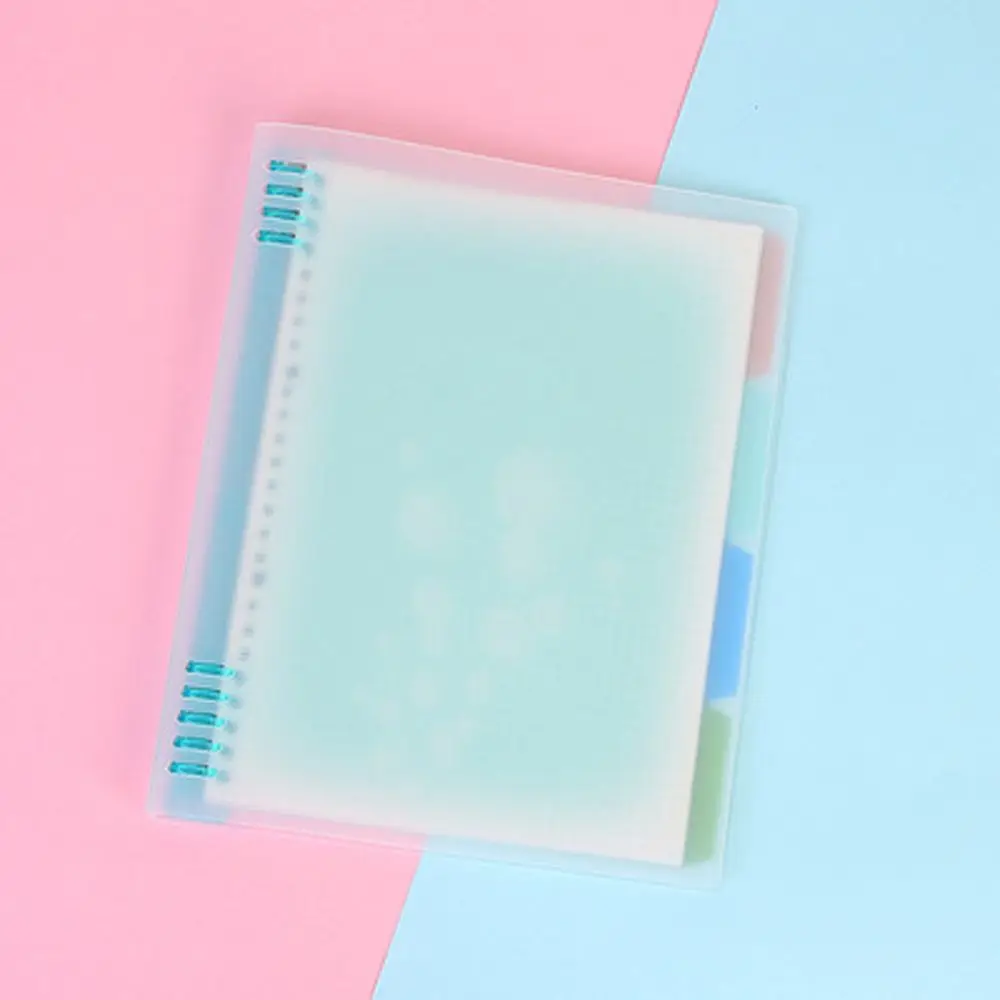 Transparent A4  A5  B5 Loose-Leaf Handbook 9 Hole Binder Clip Binder Notebook Cover Loose Leaf Notebook Cover Notebook Shell