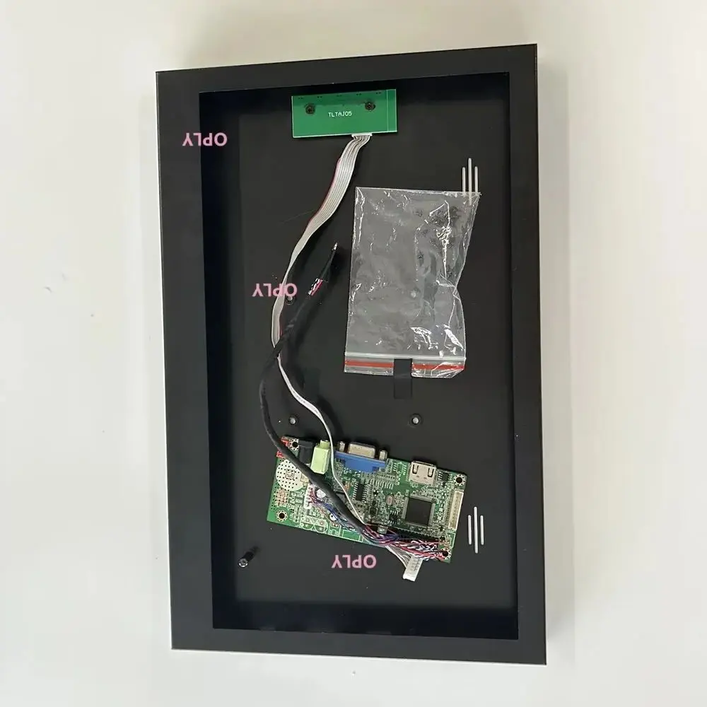 

Плата контроллера 58C, металлический корпус, задняя панель с LVDS VGA, HDMI-совместимая для панели CLAA154WB 15,4 дюйма, светодиодный ЖК-экран 1280 × 800