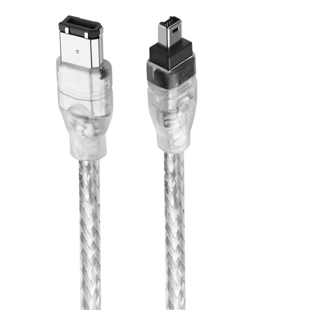 1.8M/6FT IEEE 1394 Cable USB 6P To 4Pin Connection Wire 1394 Firewire Cable Male Connector Video Capture Cable HDV Camera