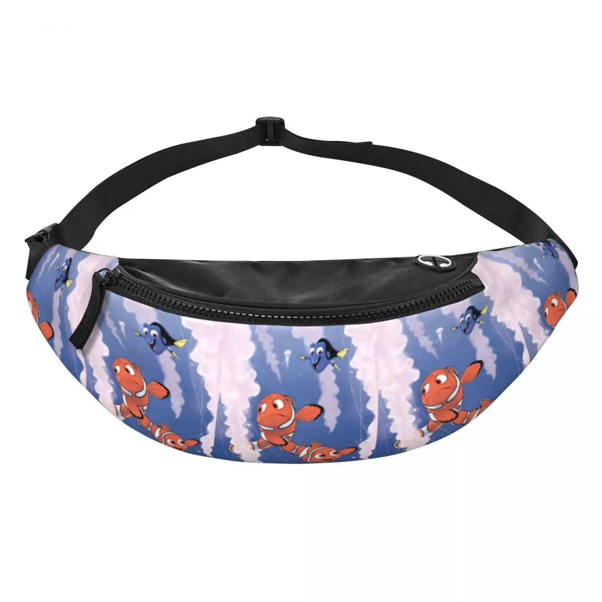 

Custom Fashion Finding Anime Nemoes Fanny Pack for Travel Hiking Men Women Crossbody Waist Bag Phone Money Pouch