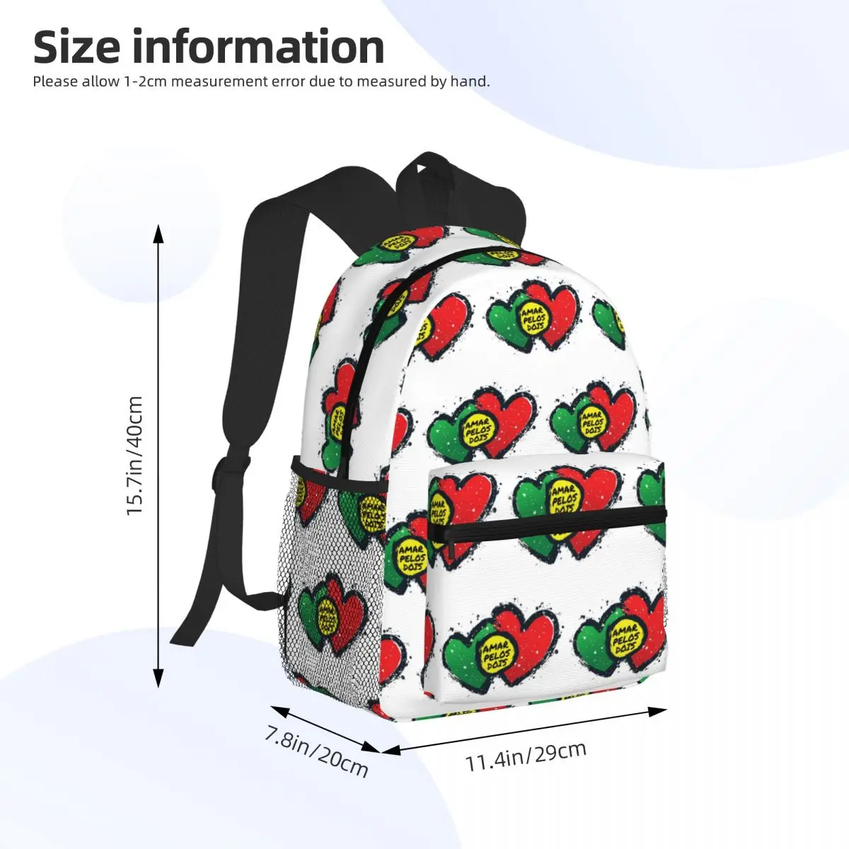 أمار بيلوس دويس - سلفادور سوبارال - يوروفيجن 2017 الفائز على ظهره حقيبة مدرسية المشي لمسافات طويلة السفر Daypack حقيبة الكتب حقائب الكتف #2