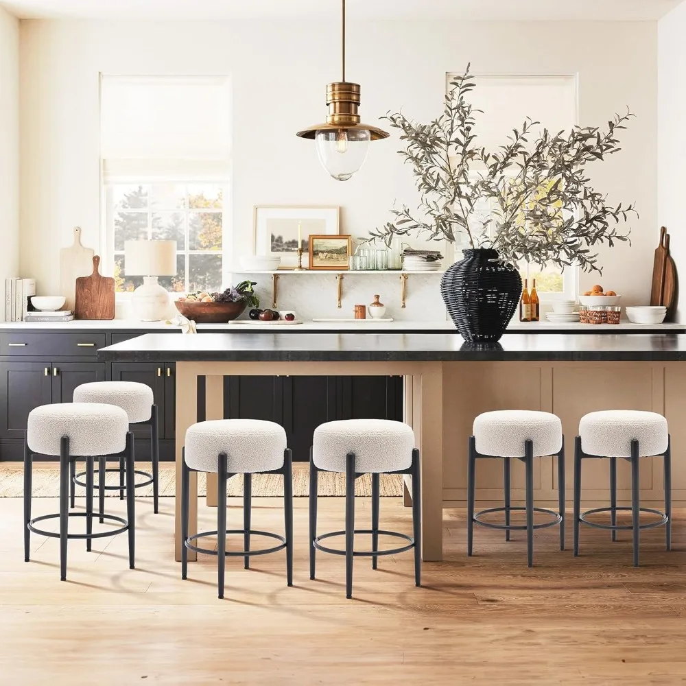 Modern Bar Stools Set of 4, 24