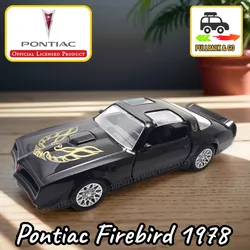 1:36 Pontiac Firebird 1978 Pullback Toy Car Model Replica Official Licensed Scale Diecast Miniature Art Xmas Kid Boy Gift