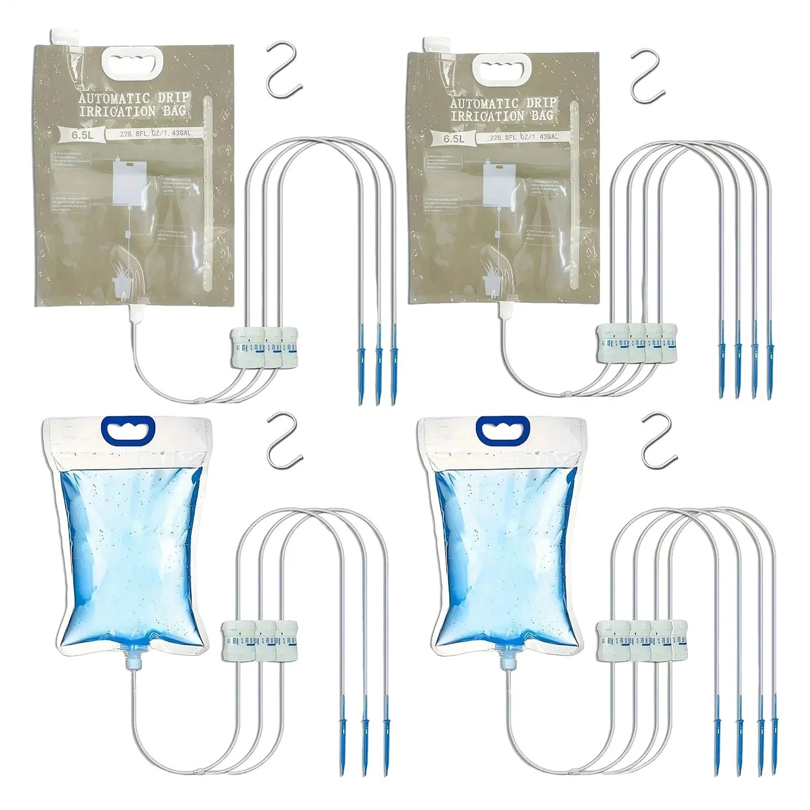 1pc 5.2L/6.5L dispositif d'arrosage automatique plante sac d'arrosage contrôle de l'eau dégoulinant débit sac d'eau paresseux voyage goutteur