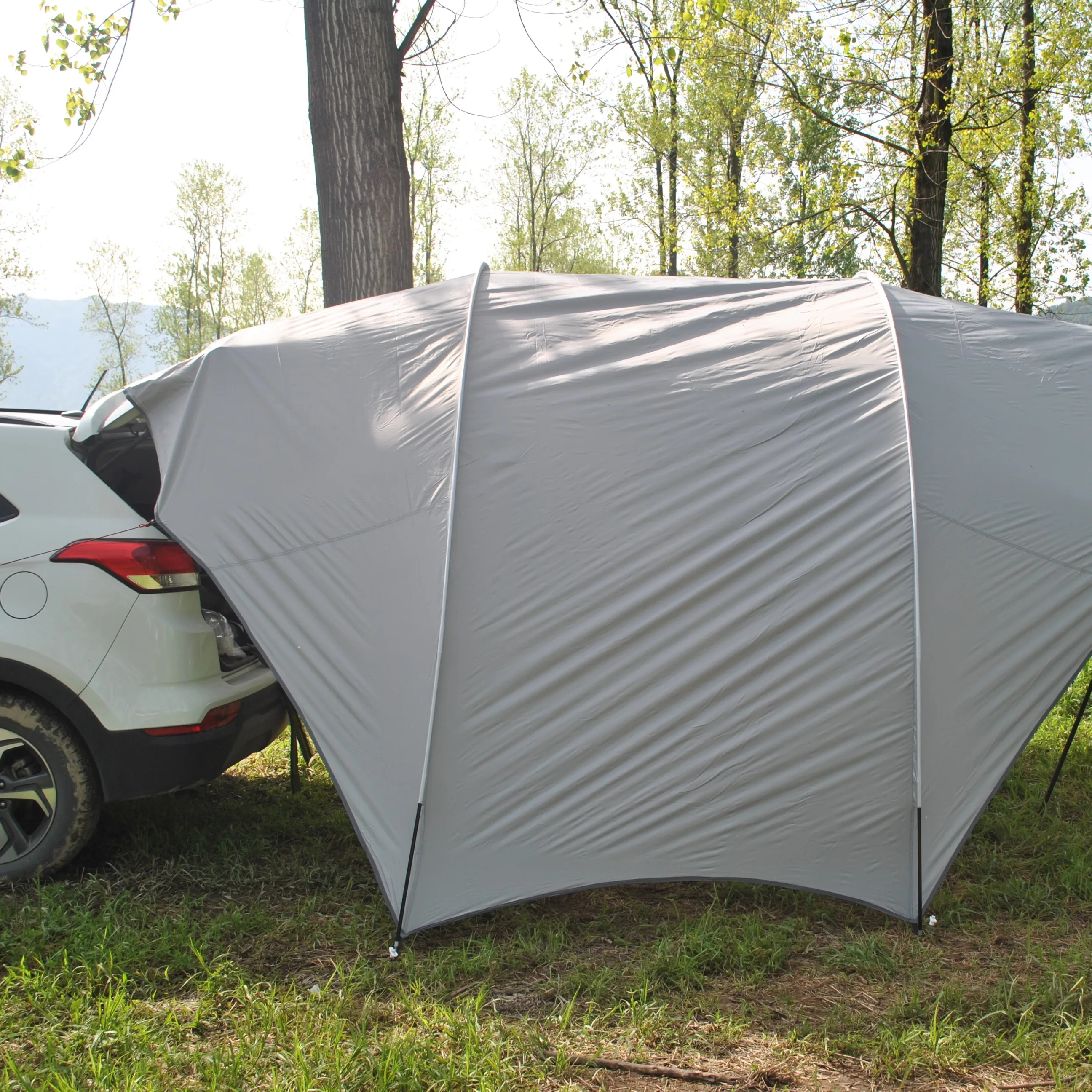 Light Weight Truck Canopy Durable Tear Resistant Tarp,Waterproof Car Awning Sun Shelter, Portable shell Canopy Camper