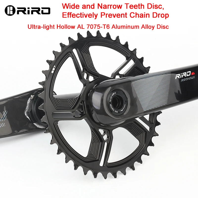 RIRO MTB Carbon Fiber Crank 11/12 Speed Direct Mount Bicycle Carbon Crankset 170mm Bike Chainring 32/34/36/38T for XX1 Bike Part