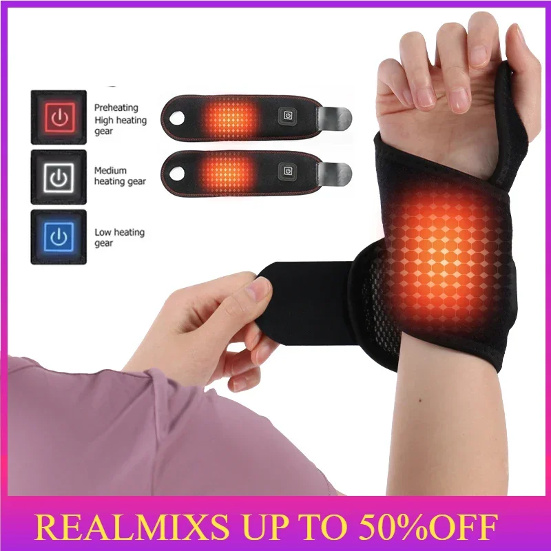 

Heating Wrist Band pad USB Electric Wrist Band Sports Fitness Wrister Joint Care Hand Wrist Protection Heating Bracer Heath Care