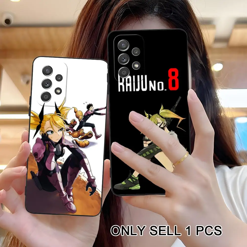 Kaiju No.8 Kikoru Shinomiya Phone Case for Samsung Galaxy A56 55 54 53 52 51 36 35 34 23 16 15 5G Soft TPU Shockproof Cover
