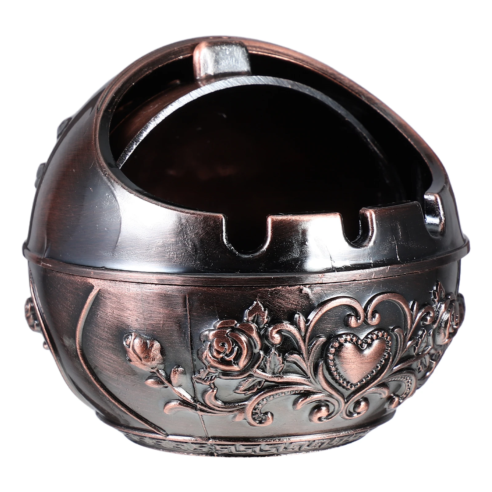 

Creative Ashtray Small Metal Portable Ash Tray For Men Decorative Indoor Outdoor Use Round Smokeless Holder For Patio Car