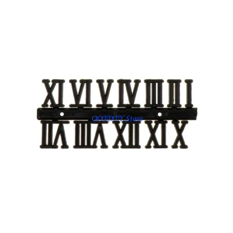 367A DIY Arabic Numerals Roman Numerals Digital Wall Clock Removable Decal Sticker