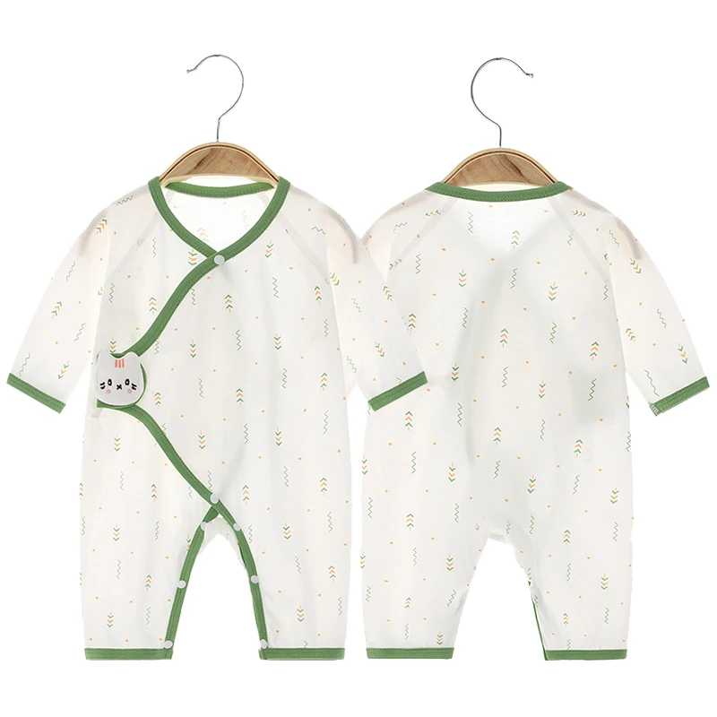 Thin Cotton Baby Summer Jumpsuit 0-6Months Newborn Bodysuit Long Sleeved Romper Infant One Piece Outfits Kids Jumpsuit Clothes