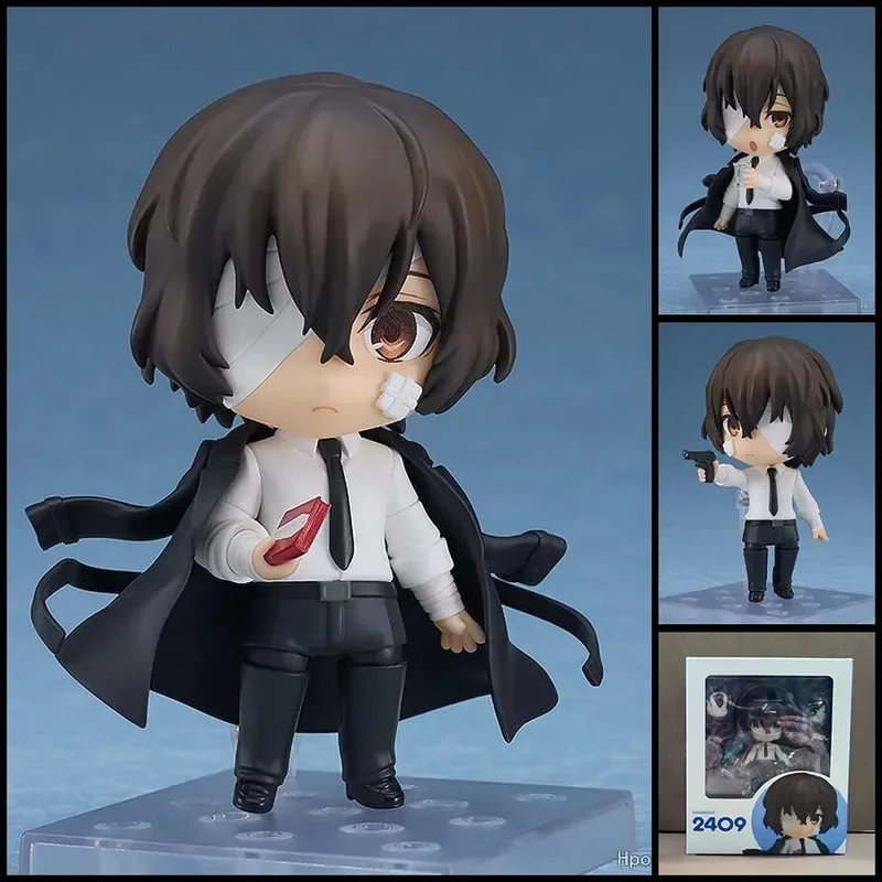 Anime Bungo Stray Dogs Figures 2348# 676# Nakajima Atsushi Dazai Osamu Edogawa Rampo Q Version Toy Model Doll Ornament Kids Gift - view 3