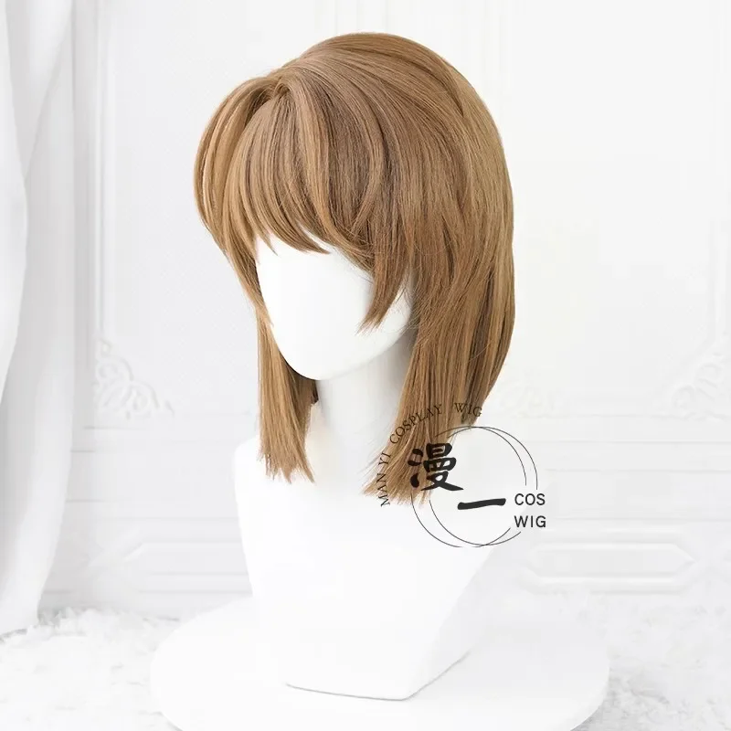 Detective Conan Sherry Haibara Ai Miyano Shiho Cosplay Wig Role Play Heat Resistant Light Brown Curly Synthetic Hair