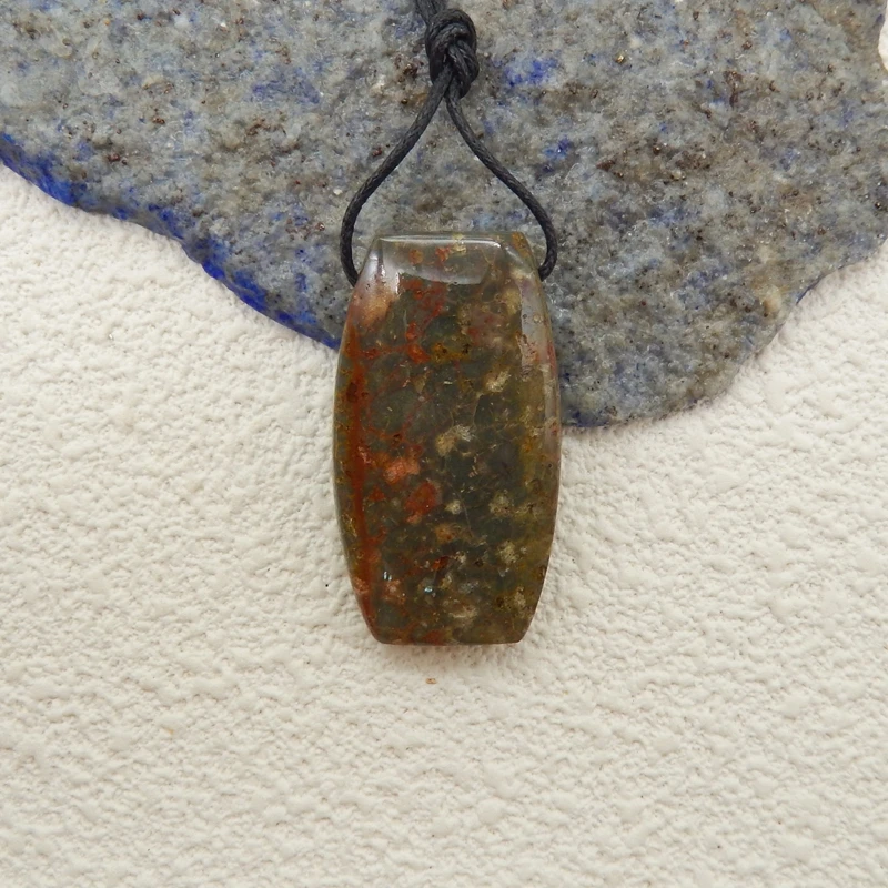 

Unique Dinosaur Coprolite Pendant Side Drilled Natural Bead for Men Women DIY Jewelry Making Prehistoric Stone