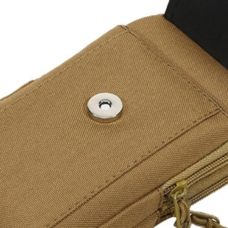 

1PC Nylon Zipper Pocket Coin Purse Men Tactical Pouch Lightweight Outdoor Small Card Holder Keys Storage Belt Waist Bag