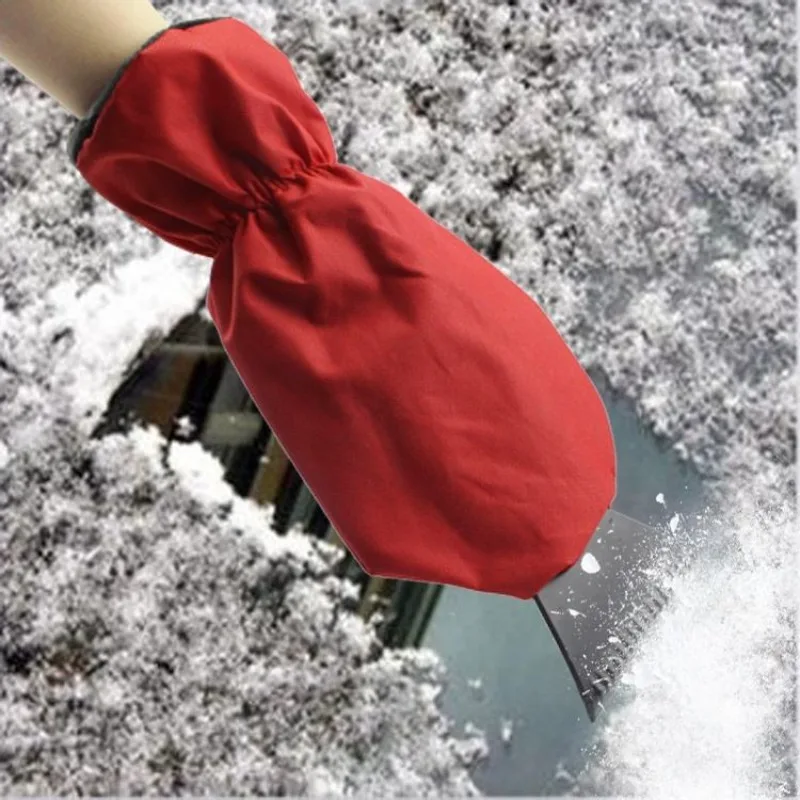 

Универсальный скребок для льда и щетка для снега с термоперчатками: Зимний набор для уборки снега, скребок для лобового стекла с нескользящей ручкой