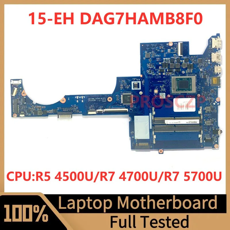 M08867-001 M08867-601 Mainboard For HP 15-EH Laptop Motherboard DAG7HAMB8F0 With R5 4500U/R7 4700U/R7 5700U CPU 100% Tested Good