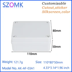 110x80x50mm Shenzhen Plastic Box Enclosure Electronic Pcb Case Ip67 Waterproof Box Junction Distribution Box