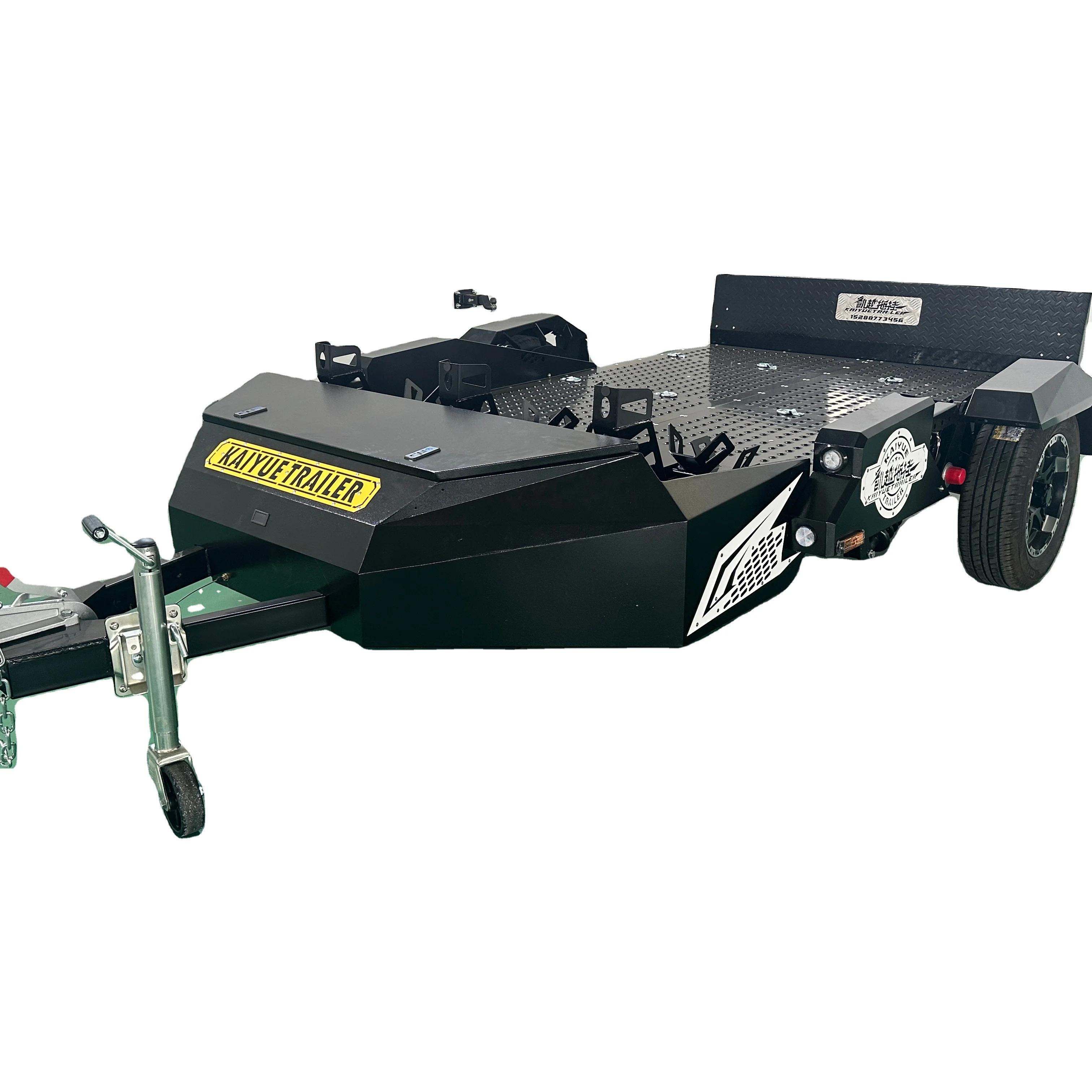 Single Wheel & Three Wheel Custom Pull Behind Motorcycle Tow Trailer