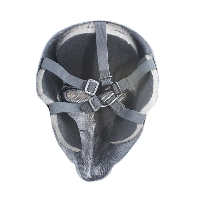 FRP Death Knell imitate Carbon Fiber Green Arrow Eyes Version Glass Fiber Mask Mesh Large Size M121