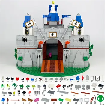 中世紀騎士城堡模組化建築,創意拼搭城堡積木套裝,積木玩具,房間裝飾禮品 8 最佳銷售 樂高城堡 - №5