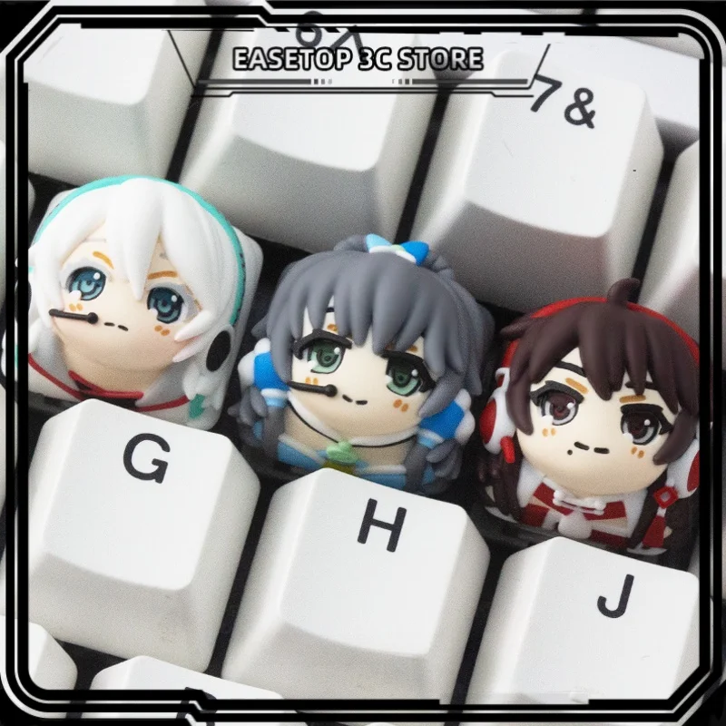 

Kawaii Virtual Singer Keycap ESC Resin Cartoon Cute Music Anime Creative Collection Theme Mechanical Keyboard Single KeyCap Gift