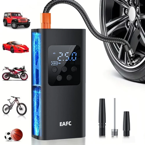 Inflador de neumáticos portátil inalámbrico/con cable de 150psi, bomba infladora de neumáticos de coche con pantalla Digital, inflador eléctrico, Mini bomba de aire para bicicleta