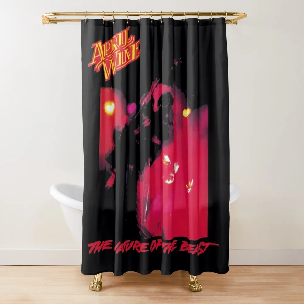 

April Wine Band Art Essential T-Shirt Shower Curtain Modern Bathroom Accessories Shower Bath Shower For Bathrooms Curtain