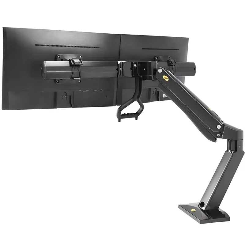 32 24-32'' Retractable LCD Monitor Bracket Rack Desktop Dual Monitor Mount