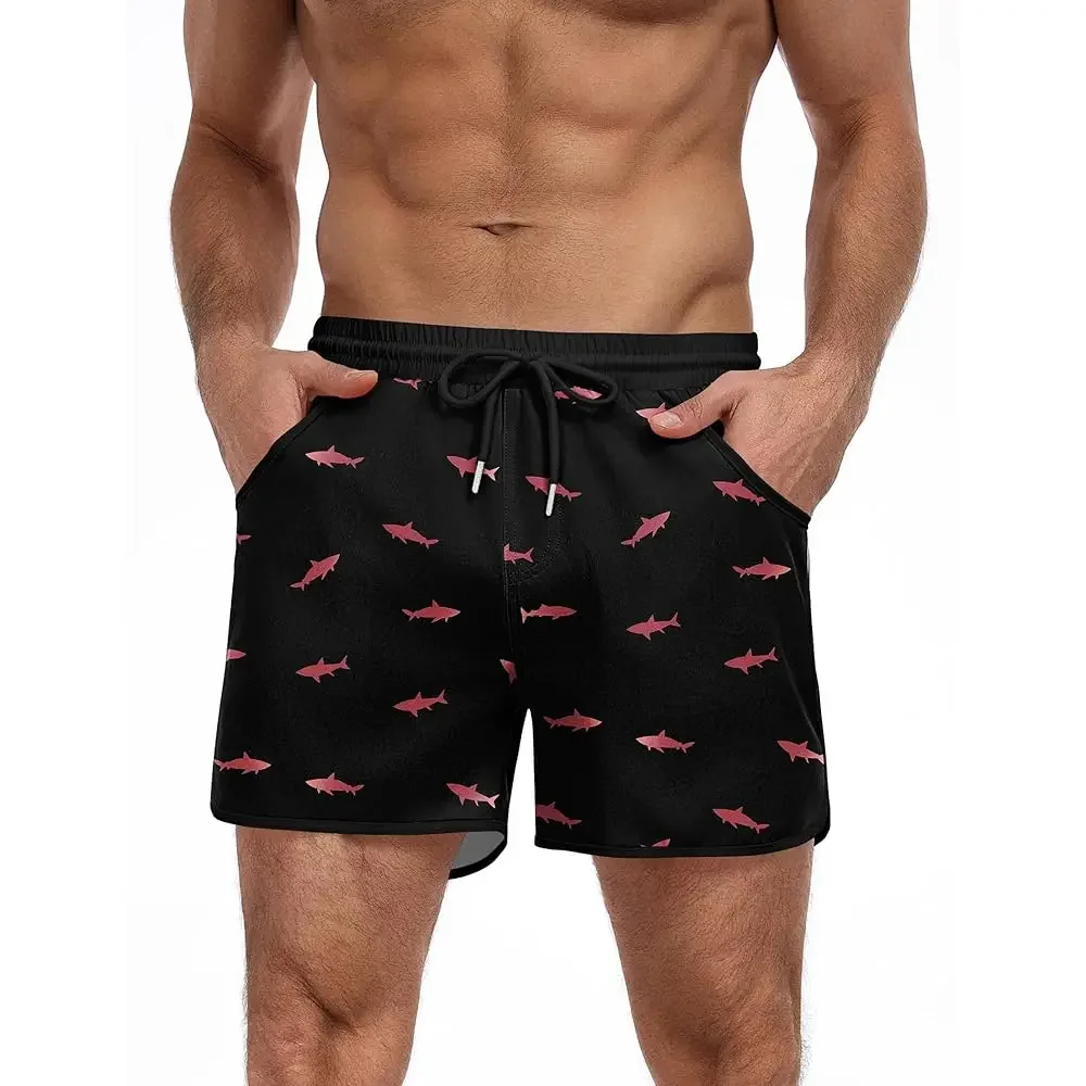 

Мужские плавки-шорты быстросохнущие, с цветными вставками, с сетчатой подкладкой