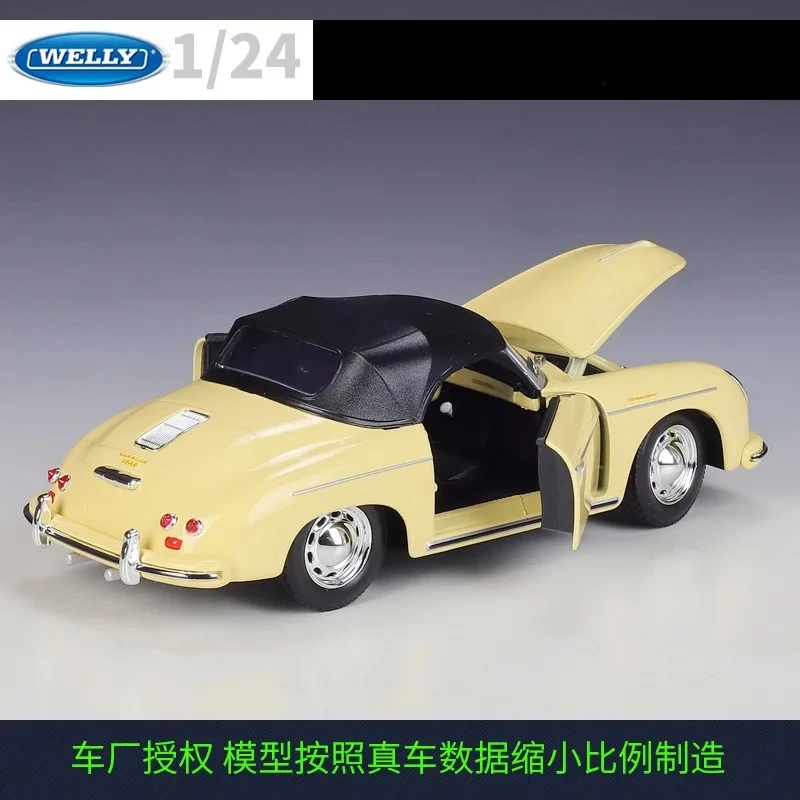 WELLY 1:24 356A Speedster عالية المحاكاة سيارة مصنوعة من خليط معدني نموذج سيارة ألعاب أطفال مجموعة هدايا B932 سيارة مصنوعة من خليط معدني