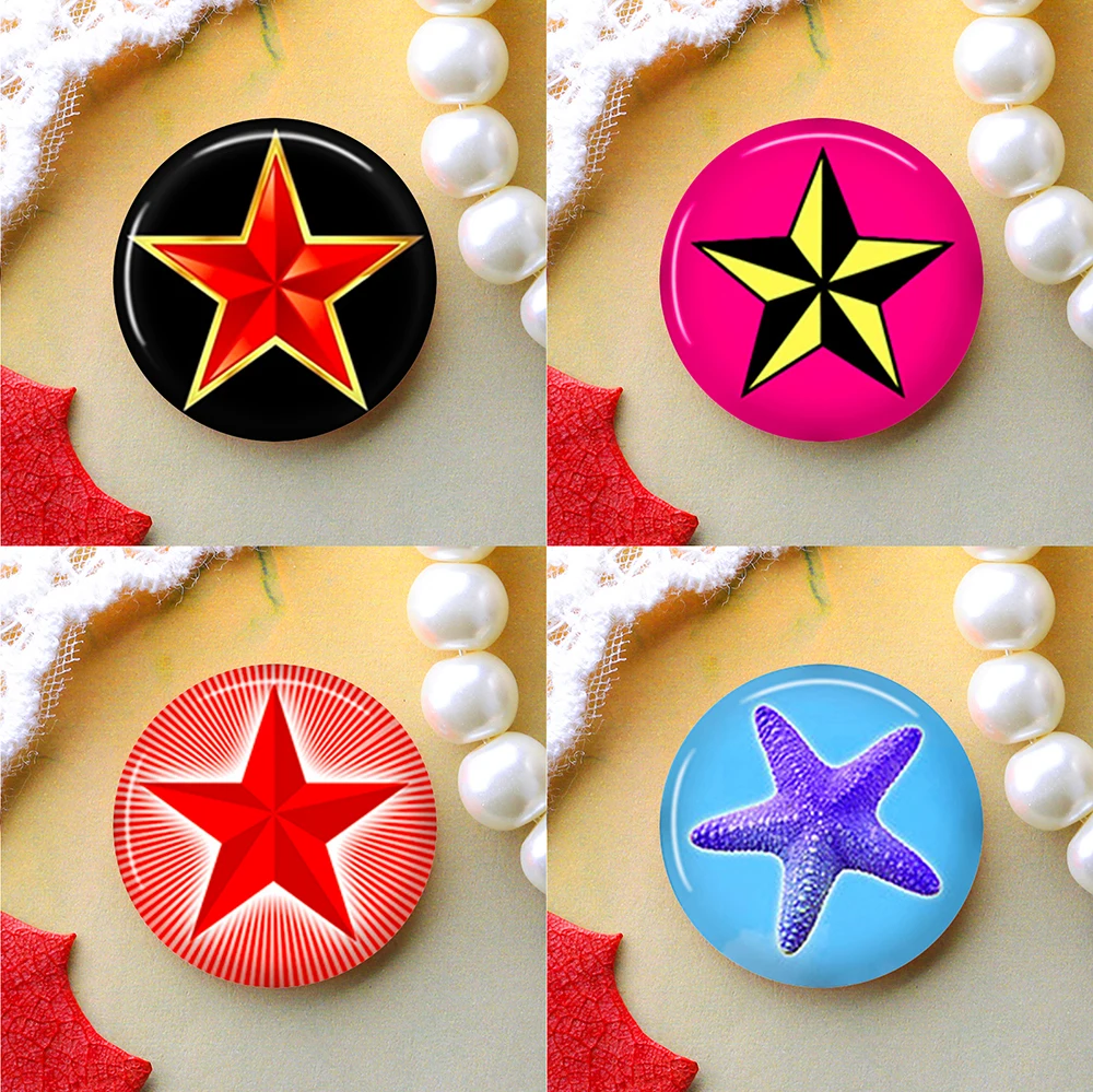

8mm 10mm 12mm 25mm 14mm 16mm 18mm 20mm Photo Glass Cabochons Round Cameo Set Handmade Settings Stone Snap Star SCD36001