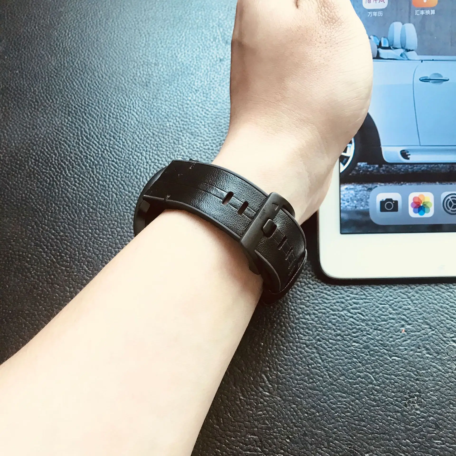 Correa de cuero de 22mm para reloj inteligente Garmin MARQ Series / Epix / Instinct / Approach S60 S62, pulsera deportiva para exteriores