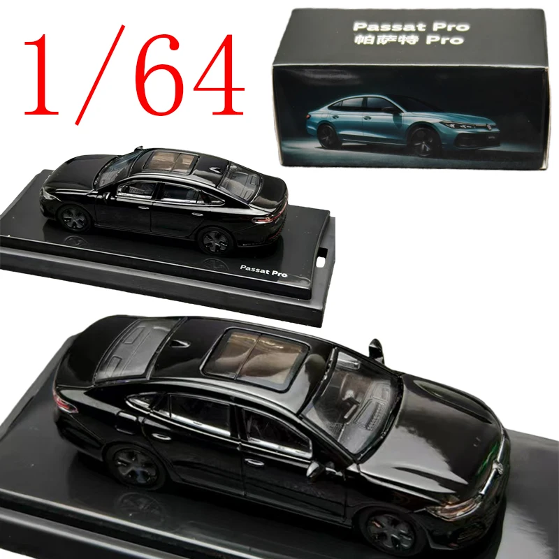 

Литая под давлением модель автомобиля из сплава Saic Volkswagen в масштабе 1/64 Volkswagen PASSAT Pro, черные игровые транспортные средства, игрушки для мальчиков, подарок, оригинальная коробка