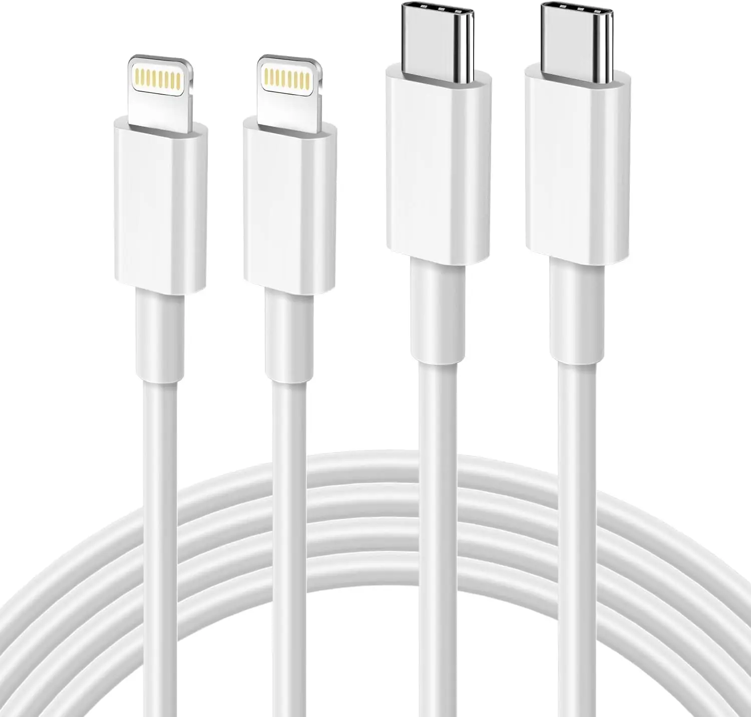 

MFi Certified USB C to Lightning Cable 2Pack 6FT, Fast Charger for iPhone 14/13/12/11/XS/XR/X/8