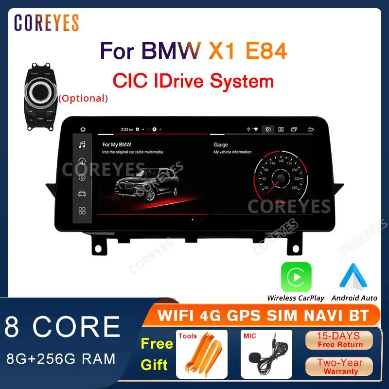 

COREYES 12.3inch 1920*720P For BMW X1 E84 CIC iDrive 2010-2015 Android12 Car Radio Carplay Android Auto Stereo Multimedia Player