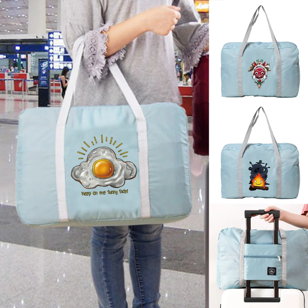 

Travel Bag Unisex Large Capacity Bags Luggage Women WaterProof Tote Japan Series Print Nylon Foldable Clothes Storage Handbags