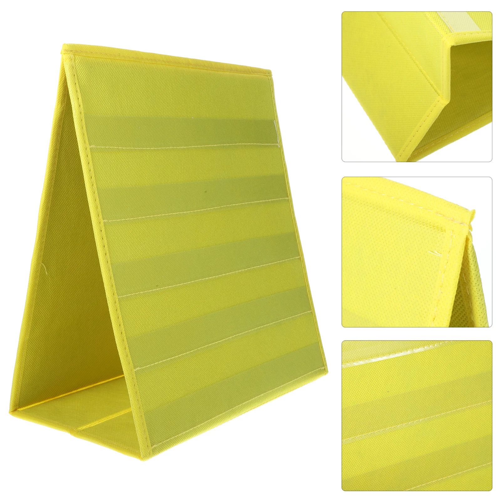 Desktop Card Holder Teaching Aid Foldable Display Stand Transparent Pocket Chart For Calendar Learning Classroom Homeschool