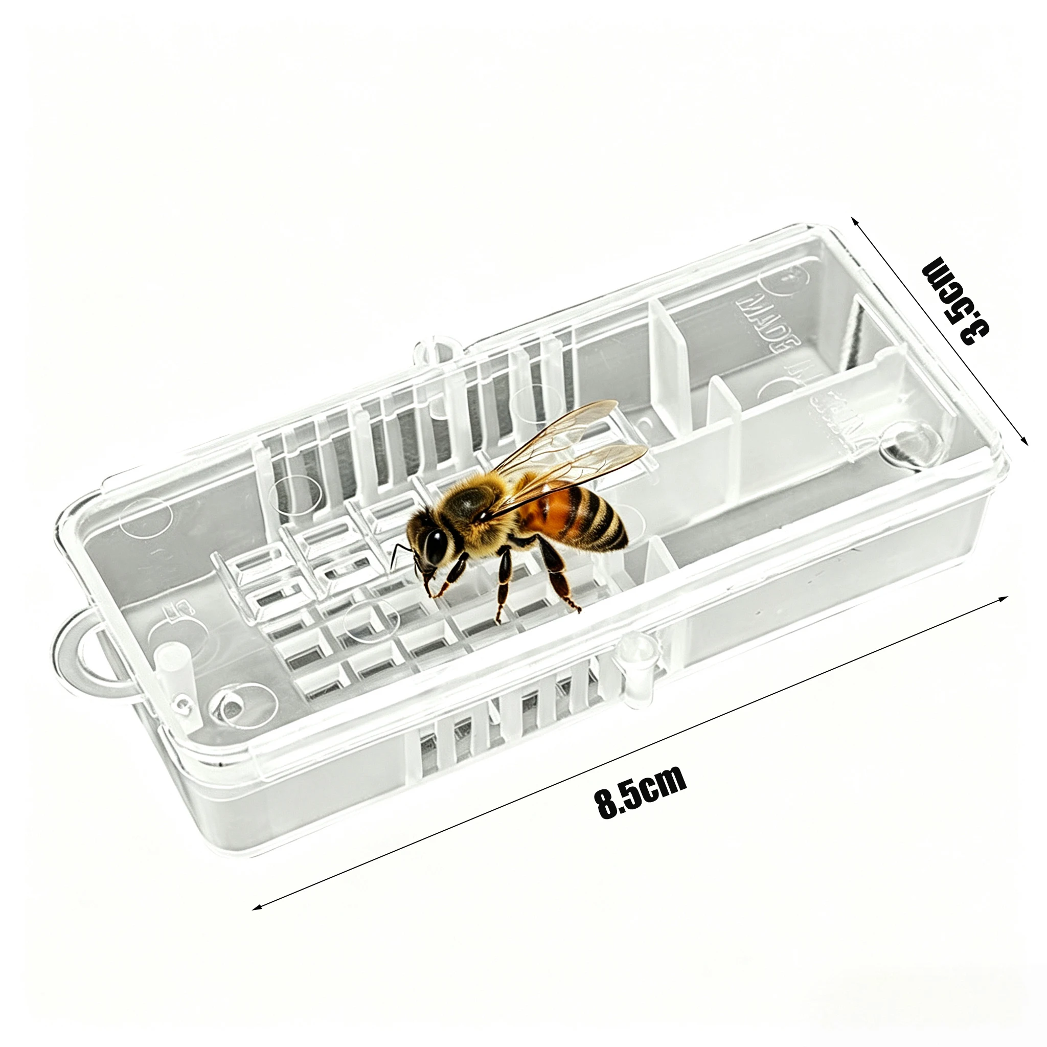 Beekeeping Plastic Transport Cage Bee Insectary Box Mailing Introduce New Queen Travelling Inspection Shipping Catcher