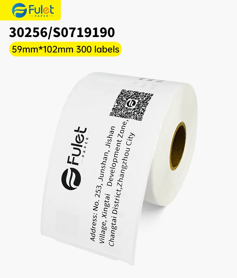 Compatible Dymo 30256 direct thermal paper Large Shipping Labels 59x102mm 300 Labels Per Roll (not compatible printer 5XL / 550)