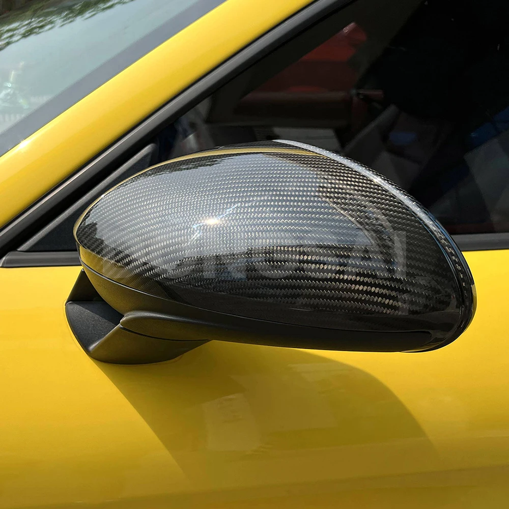 Left Hand Drive 982 OEM Style Prepreg Carbon Fiber Mirror Cover for Porsche 718 Boxster/Cayman 2016+
