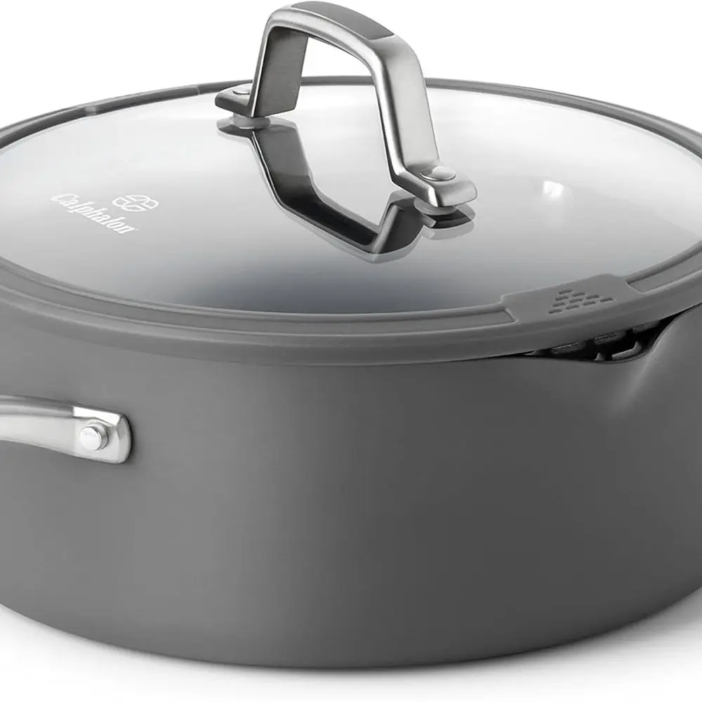

Gray 5-Quart Nonstick Easy-Use Dutch Oven