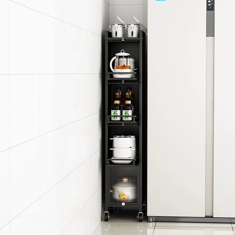 

Crack rack, floor-to-ceiling multi-layer movable four-layer drawer type