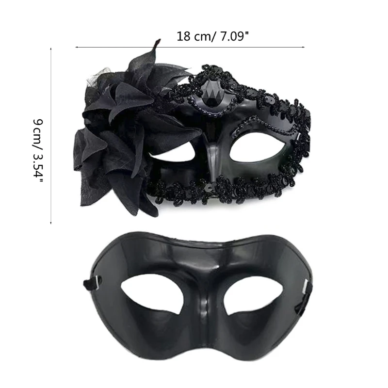 Masque déguisement Masque mascarade Halloween Mardi Gras Masque fête Cosplay Masque en dentelle